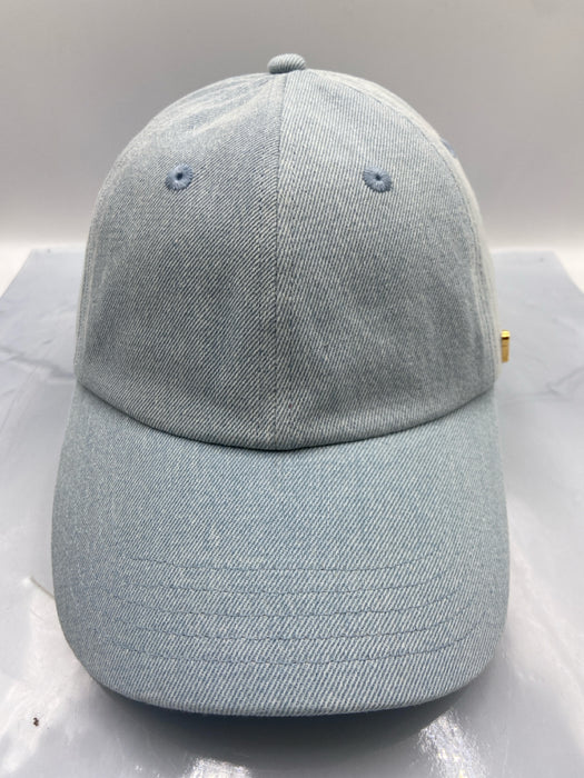 Chord Light blue & brown Cotton & Leather Denim Adjustable Baseball Hat
