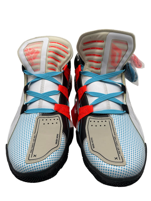 Adidas Shoe Size 11.5 NWT White & Multi Synthetic Solid Sneaker Men's Shoes