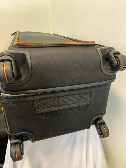 Tumi Gray & Black Carbon Fiber Canvas Men's Bag