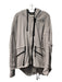 Blanc Noir Size S Gray & Black Cotton Long Sleeve Front Zip Hooded Jacket Gray & Black / S