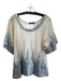 Elie Tahari Size Est M/L Ivory Missing Fabric Lined Sequin Detail Scoop Neck Top Ivory / Est M/L