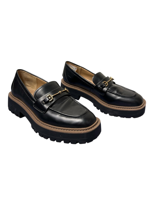 Sam Edelman Shoe Size 8.5 Black & Brown Manmade Material Platform Loafer Shoes Black & Brown / 8.5
