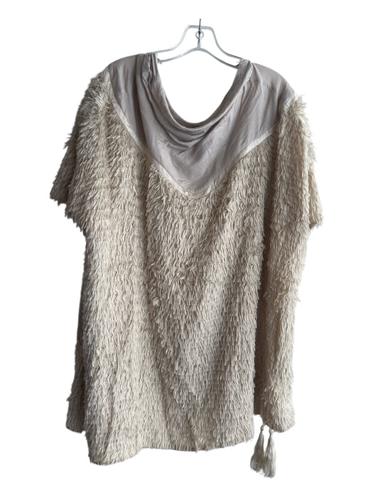 Undercover Size 3 Beige silk, cotton, cashmere Shaggy Tassel Boxy Flowy Top Beige / 3