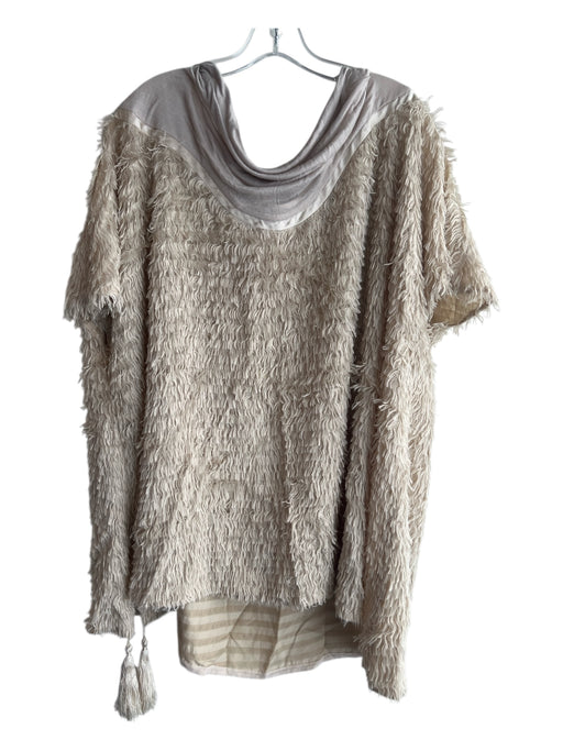 Undercover Size 3 Beige silk, cotton, cashmere Shaggy Tassel Boxy Flowy Top Beige / 3