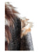 Fratelli Danese Size 46 Gray & Brown Leather Fur Collar Cheetah & Floral Jacket Gray & Brown / 46