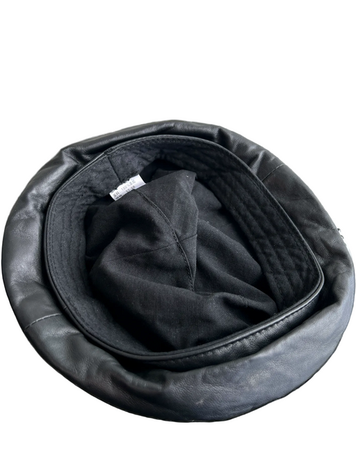 No Brand Black Polyester round seam detail Cabbie hat Hat Black / S