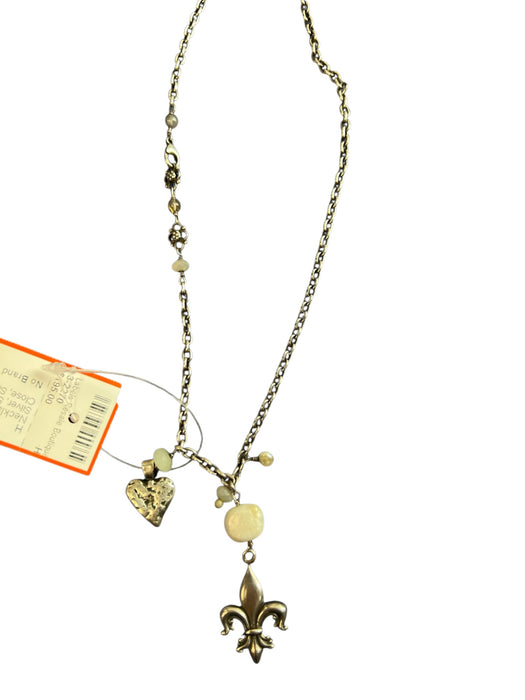 No Brand Silver Sterling Silver Charm Clasp Close Necklace Silver