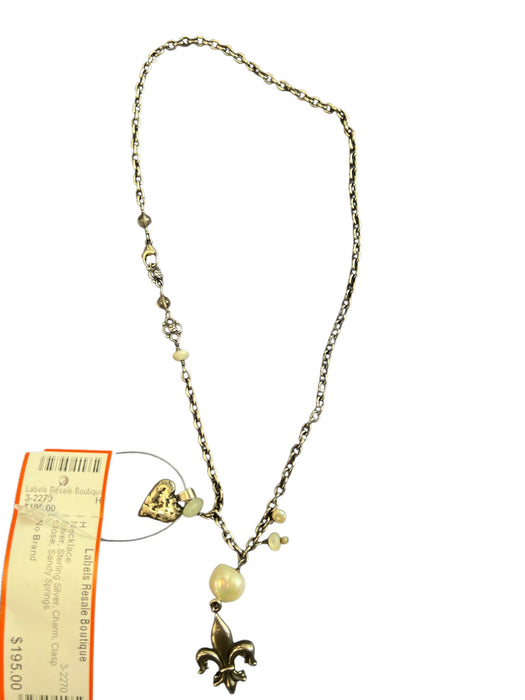 No Brand Silver Sterling Silver Charm Clasp Close Necklace Silver