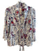 Anthropologie Size 2 White & Red Rayon Long Sleeve Airballon print Neck Tie Top White & Red / 2