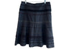 Tibi Size 12 Black Wool Side Zip Trim Below Knee Skirt Black / 12