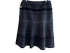 Tibi Size 12 Black Wool Side Zip Trim Below Knee Skirt Black / 12