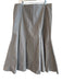 Ronen Chen Size 5 Grey Cotton & Nylon Side Zip Flare Below Knee Skirt Grey / 5