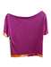 Emilio Pucci Archivio Size 40 Pink & Multi Viscose Blend Wide Neck Top Pink & Multi / 40