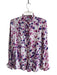 Tinta Size 40 Purple, Blue & White Viscose Long Sleeve Abstract Floral Top Purple, Blue & White / 40