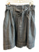 Christiana Zim Size 8 Dark Wash Cotton Blend Denim Belted Pleated Skirt Dark Wash / 8