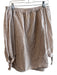 Neiman Marcus Size M Beige & Cream Linen Off Shoulder 1/2 Sleeve Stripe Top Beige & Cream / M