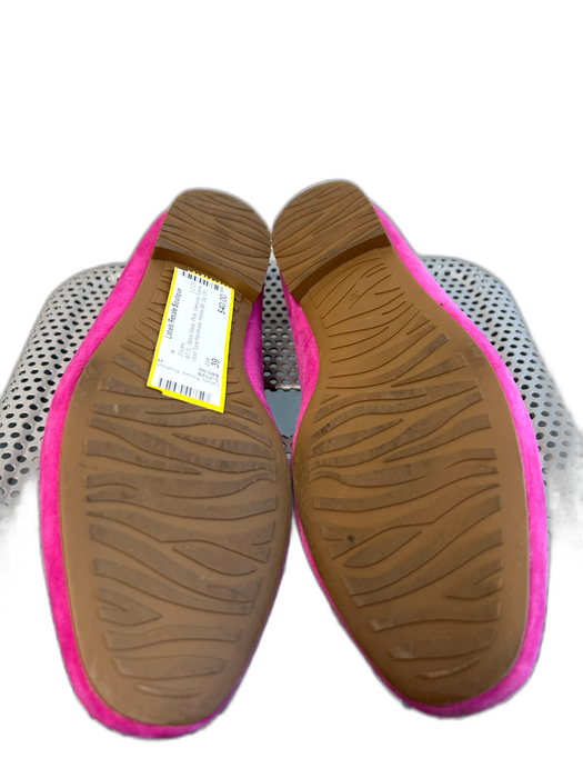 Joie Shoe Size 39 Pink Genuine Suede Gold Tone Hardware Horse Bit Slip On Shoes Pink / 39