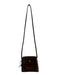 Coach Brown Leather silver tone hardware Turn Lock Crossbody Bag Brown