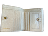 Salvatore Ferragamo Beige Leather clasp closure Envelope Speckled Wallets Beige