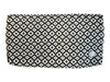 Vince Camuto Black & White Manmade Material Woven Abstract Print Envelope Bag Black & White / L