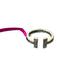 No Brand Silver Tone Metal Hinge Cuff Hollow Bracelet Silver Tone