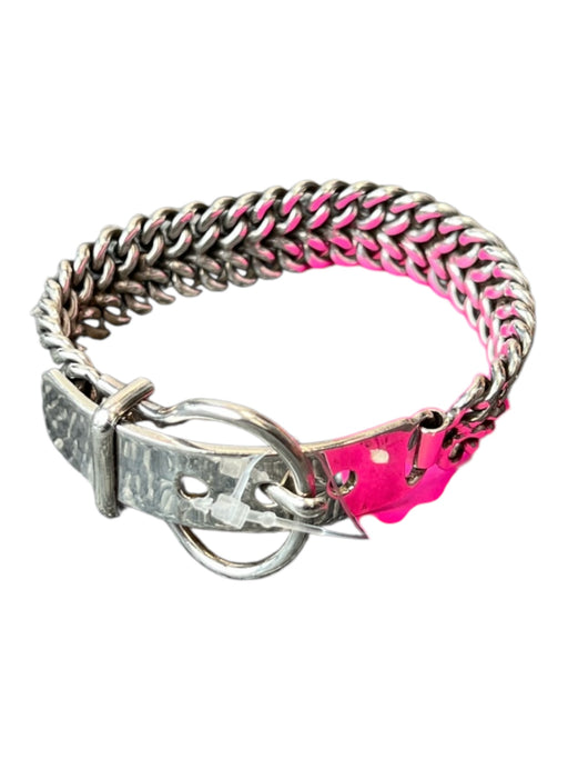 No Brand Silver Sterling Silver Mesh Chain Buckle Detail Belt Detail Bracelet Silver