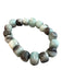 No Brand Turquiose Glass Stretch Beaded Bracelet Abstract Pattern Jewelry Turquiose