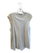 Sandro Size 3 White Lyocell & Cotton Round Neck Cap Sleeve Overlay Top Top White / 3