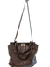 Valentino Grey Leather Studded Studded Shoulder Strap Crossbody Bag Grey / Medium