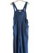 Natural Life Size XL Blue Cotton Sleeveless solid color Chest Pocket Jumpsuit Blue / XL