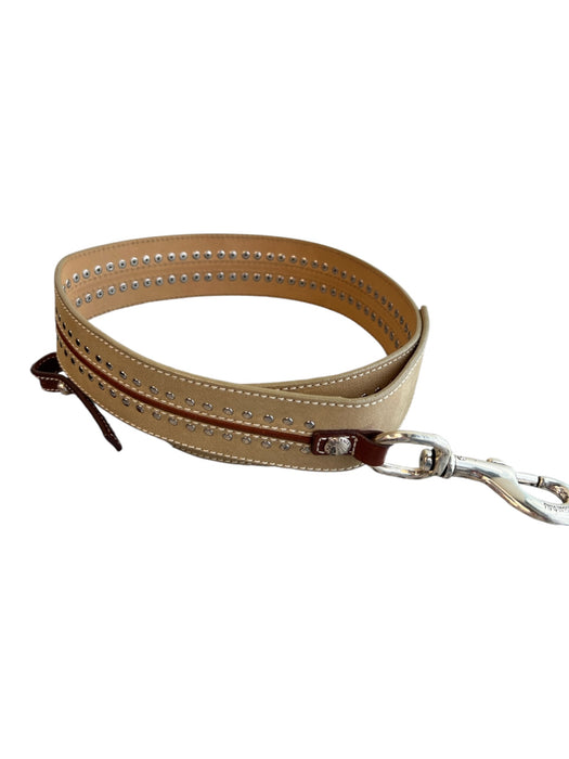 Michael Kors Brwon, Tan & pink Leather Studded Suede silver hardware Belts Brwon, Tan & pink / M