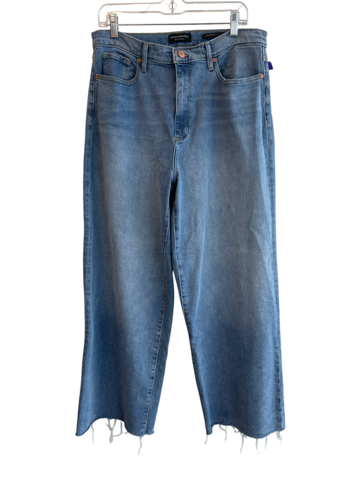 Banana Republic Size 32 Light Wash Cotton Blend High Rise Wide Leg Zip Fly Jeans Light Wash / 32