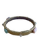 Chan Luu Gold & Multi Fabric Stone Sparkle Bangle Bracelet Gold & Multi