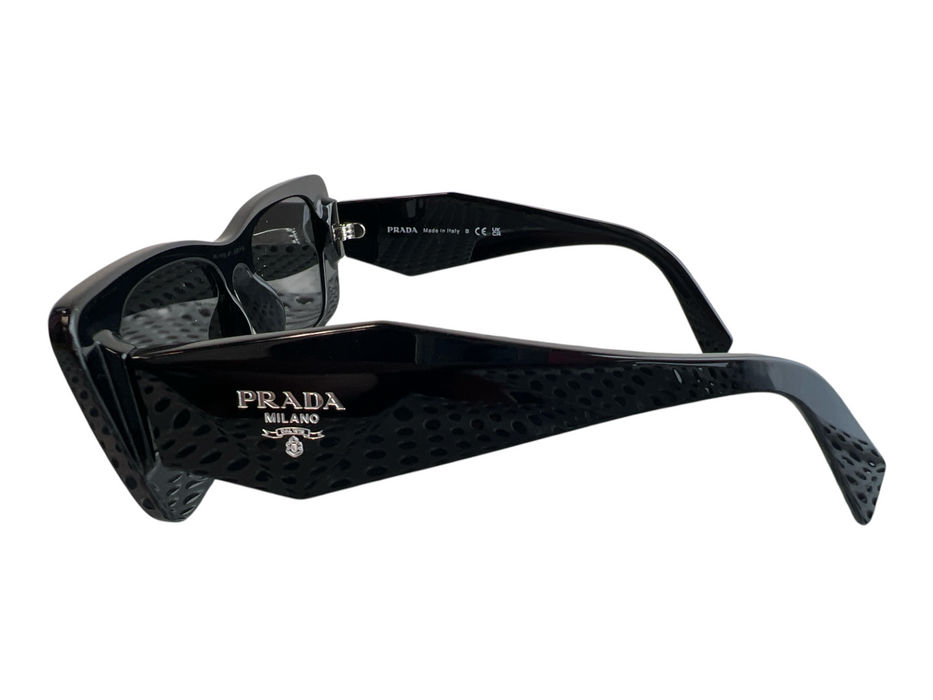 Prada Black Square Frame Full Rim Sunglasses Black