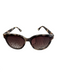 Lele Sadoughi tortoise Marble Oversize Brown Gradient gold accent Sunglasses tortoise