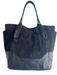 Frye Black Suede & Leather Mixed Material bucket Side Pocket 2 handles Bag Black / Medium