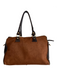 Jenrigo Brown Calf hair Genuine leather Gold Tone Hardware Zipper Purse Brown