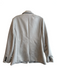 Elie. Elie Tahari Size L Grey Polyester Faux Leather Suede Button Front Jacket Grey / L
