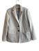 Elie. Elie Tahari Size L Grey Polyester Faux Leather Suede Button Front Jacket Grey / L