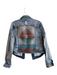 White Crow Size M Blue Denim Western Serape distressed Cropped Jacket Blue / M