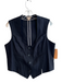 Elevenses Size 14 Black 100% Cotton Stich detail Button Down Sleeveless Vest Black / 14
