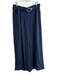 Ganni Size 46 Navy Viscose High Rise Solid Belted Wide Leg Pants Navy / 46