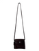 Coach Brown Leather silver tone hardware Turn Lock Cross Body Strap Bag Brown / Mini
