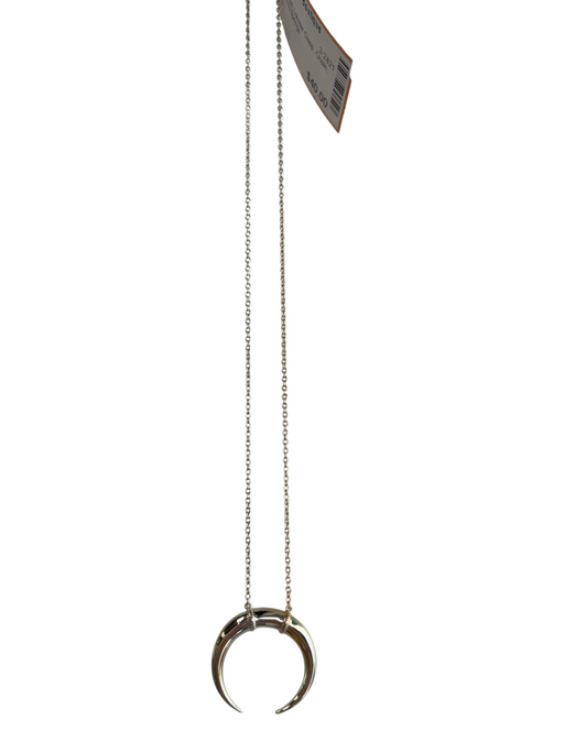 Goriana Gold Tone Metal Lobster Clasp Chain Crecent Necklace Gold Tone