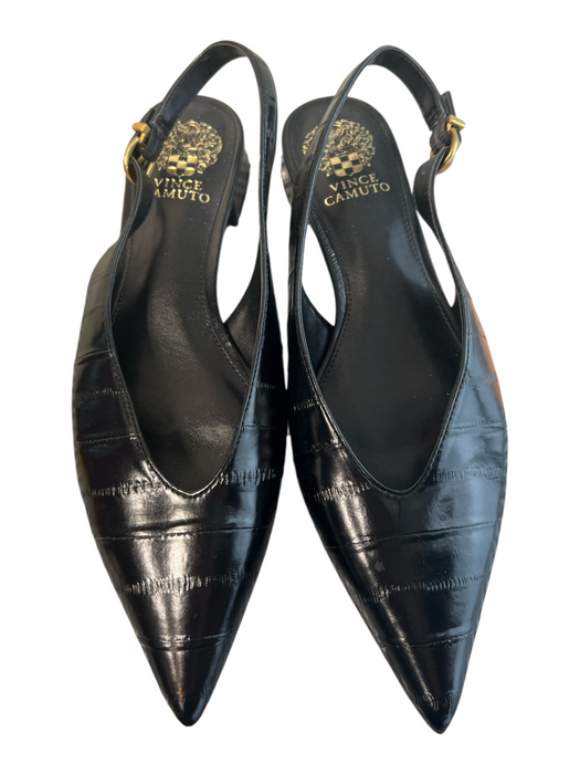 Vince Camuto Shoe Size 8.5 Black Manmade Material Slingbacks Closed Toe Shoes Black / 8.5