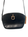 Salvatore Ferragamo Black Leather Crossbody Zipper Magnetic Close Adjustable Bag Black / S