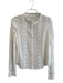 Love Shack Fancy Size Est L White Cotton Button Down Lace Long Sleeve Top White / Est L