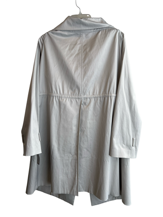 Charles Nolan Size 8 White Polyester Collared Button Up Waist tie Jacket White / 8