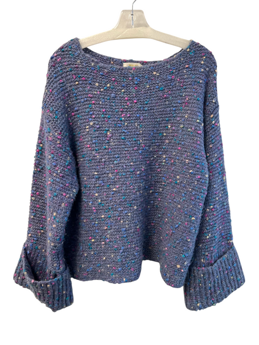 Maeve by ANTHROPOLGIE Size M Purple Acrylic & Polyester Boucle Speckled Sweater Purple / M