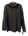 Eileen Fisher Size L Black Yak & Wool Knit Solid high neck Pullover Sweater Black / L
